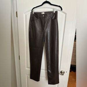 Aritzia Wilfred Melina vegan leather pant